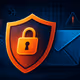 Feature image showing a shield and padlock protecting an email envelope, representing secure IMAP email communication.