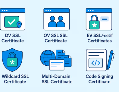 Illustration of secure website connection with green padlock, shield, and globe, symbolizing SSL security and global online trust.